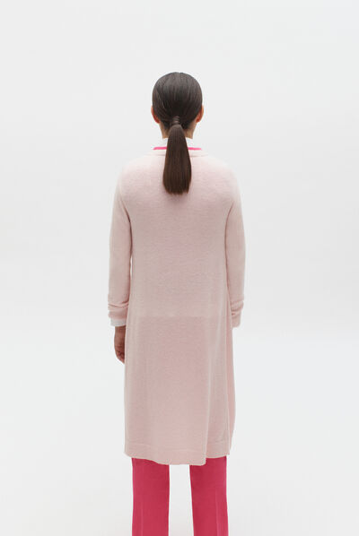 gilet camille rose clair femme