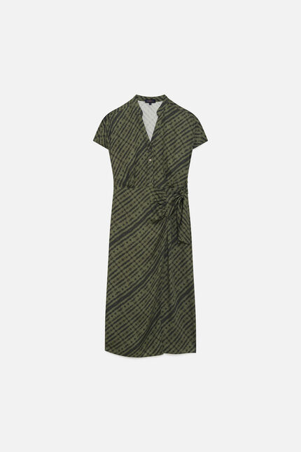 Abito Rashlys verde cachi donna
