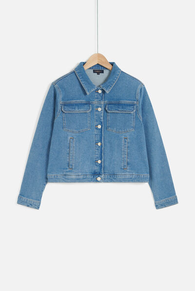 Veste lucy denim stone femme