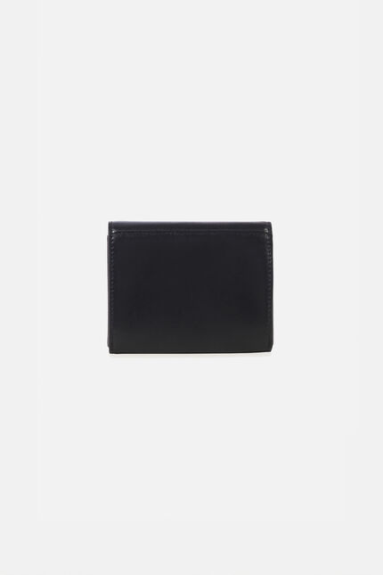 Porte-cartes sully en cuir naturel noir femme