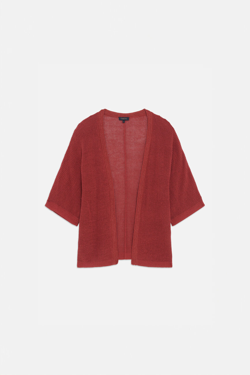 Pull marinella marron fonce femme