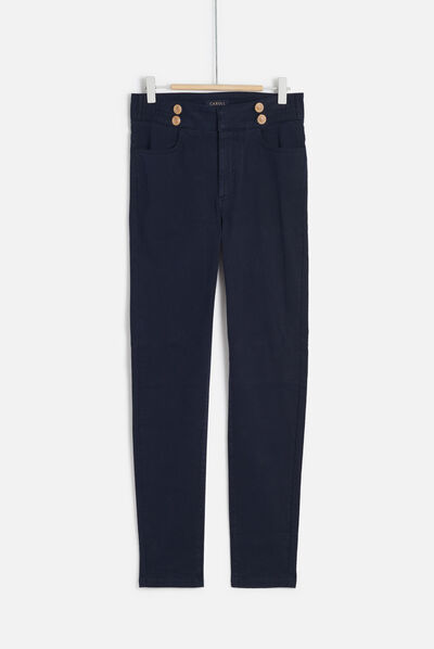 pantaloni andover skinny blu navy donna