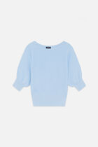 Joan oversized sweater sky blue woman