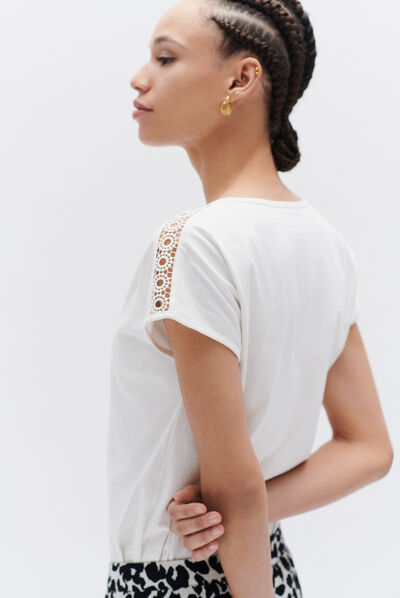 tshirt raquel ivoire femme