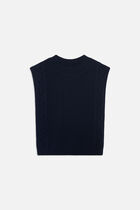 hiris poncho navy blue woman