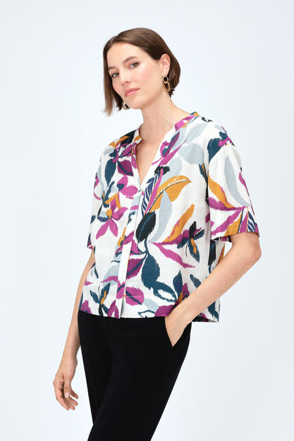 Chemise carola2 prune femme