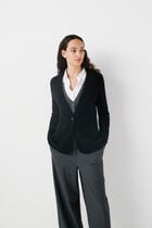 mdiane 100% wool jacket black woman