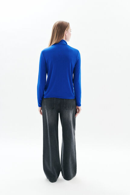 Camiseta Tlili azul eléctrico mujer