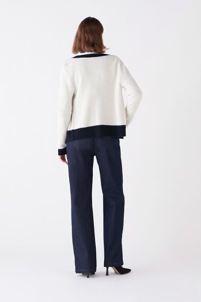 mleonie gilet ecru vrouw Mleonie gilet ecru vrouw