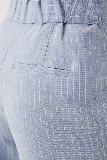 Pantalon pilier bleu ciel femme