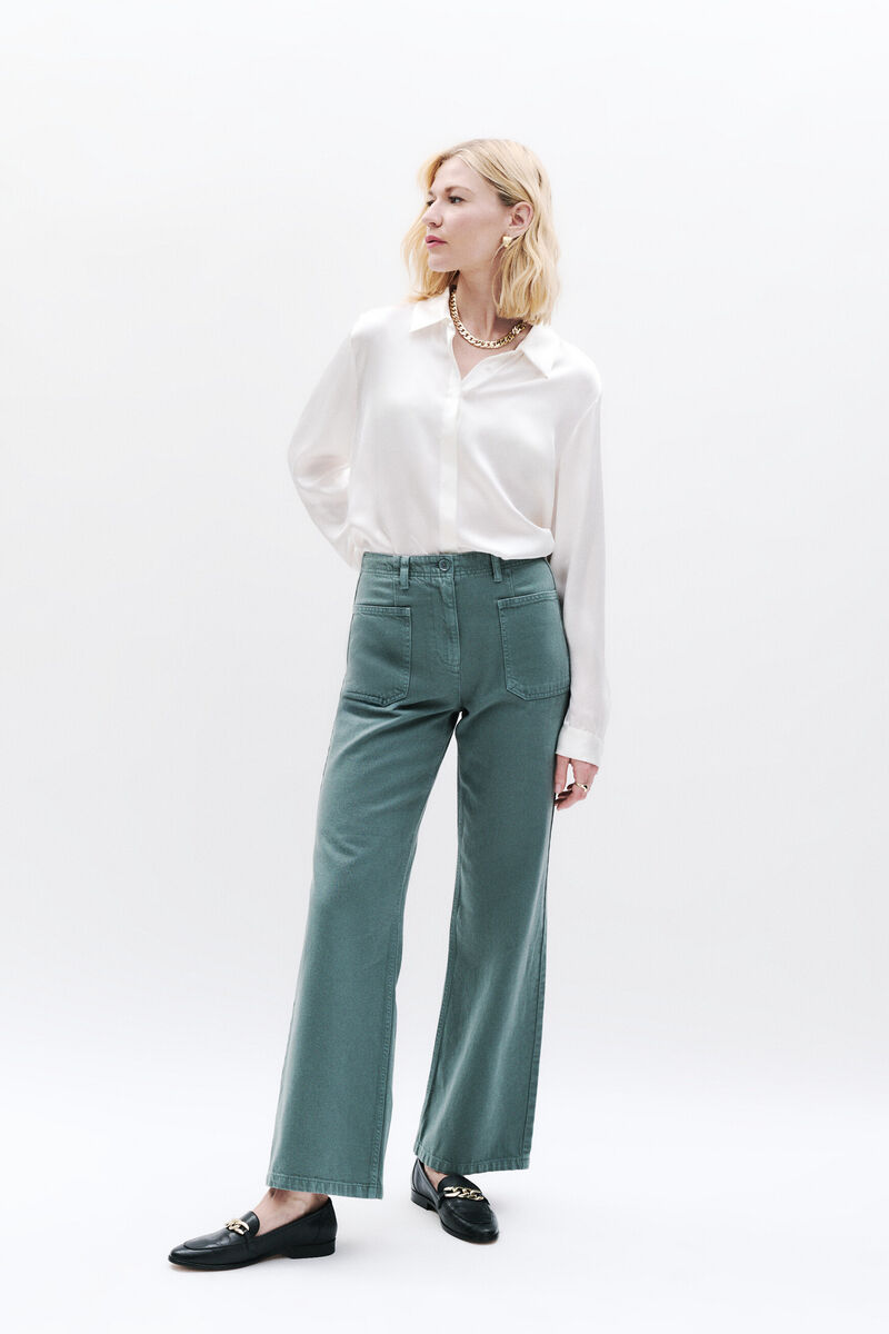 Pantalon Passenger vert pastel femme