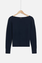Mzoan 100% cashmere sweater navy blue woman