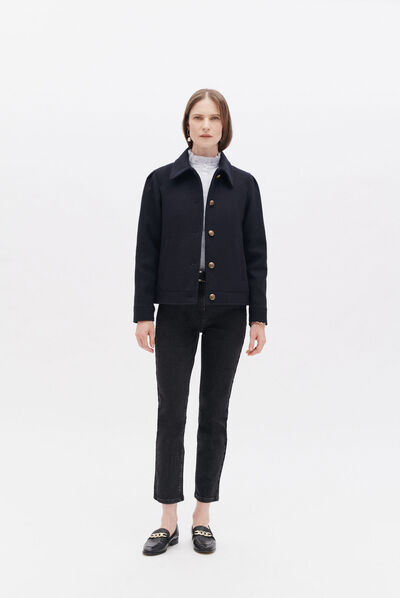 Jas Glenda marineblauw vrouw