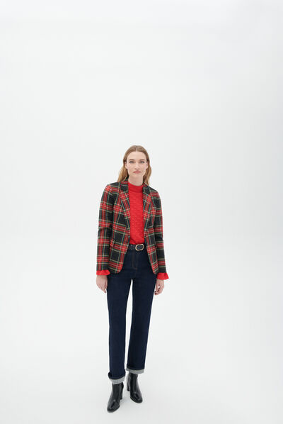 Veste vaura rouge femme