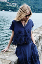 Romy shirt navy blue woman