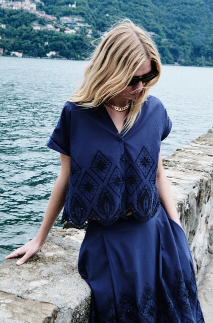 Chemise Romy bleu marine femme