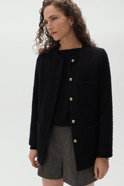 veste nelly noir femme
