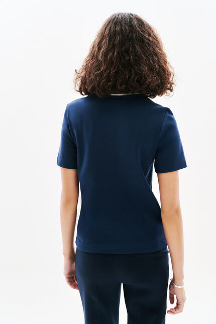T-shirt Thugo1 bleu marine femme
