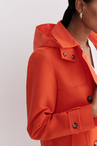 trench berlin b arancio donna