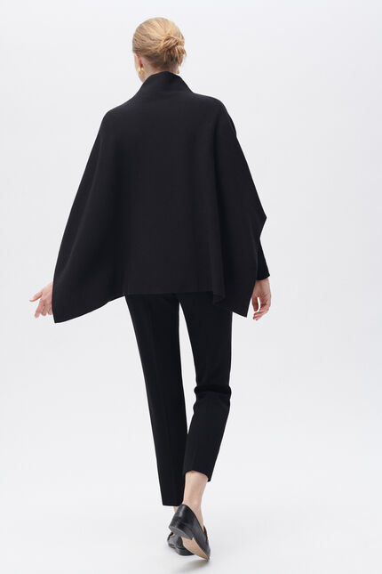 Poncho helvira noir femme