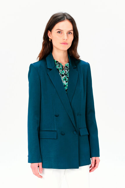 Veste violon bleu petrole femme