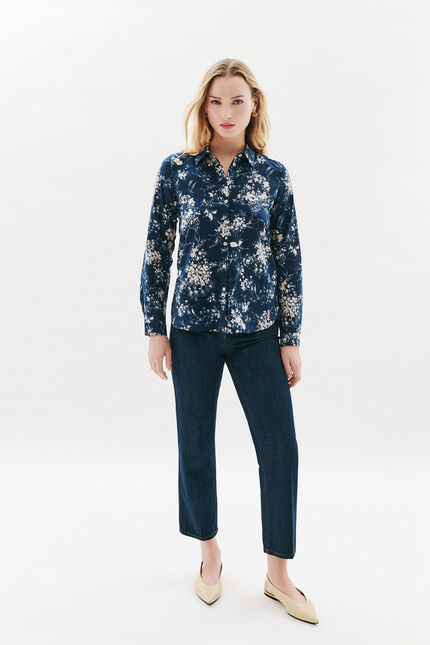 Chemise Jessica7 bleu marine femme