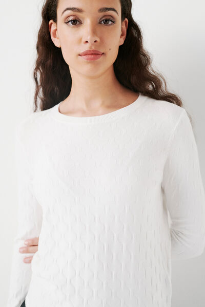 Pull manina ivoire femme