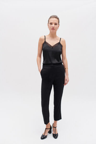 pantalon allan noir femme