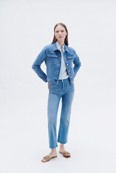 Veste lucy denim stone femme