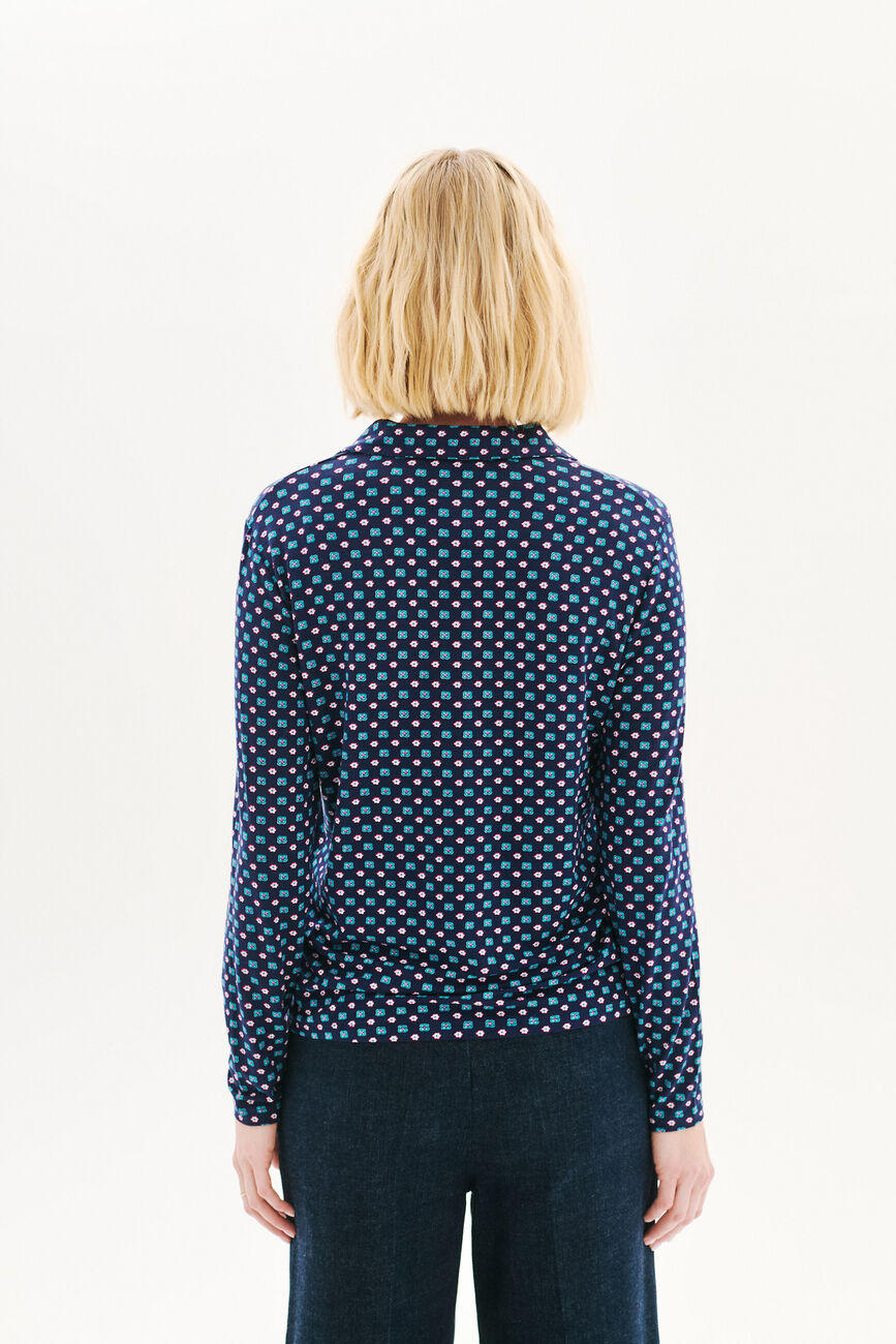 T-shirt Tirissa bleu marine femme