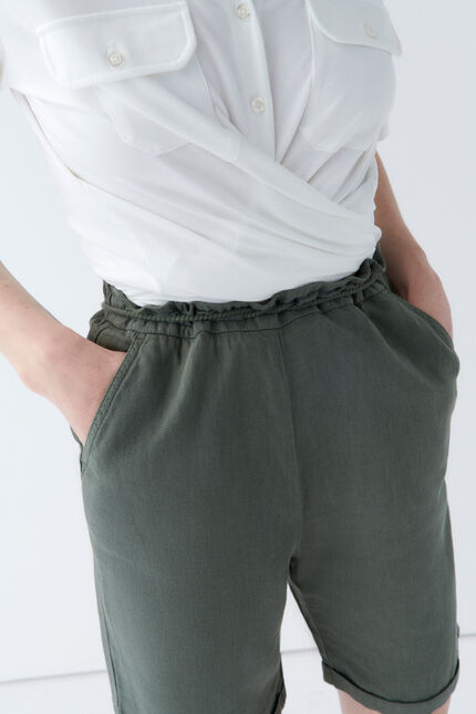 Short seracruz khakigroen vrouw