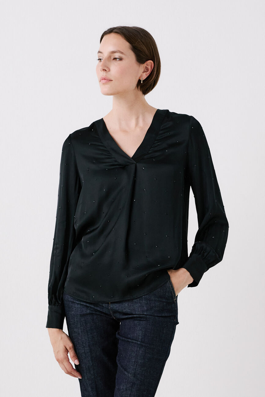 Blouse cmilana noir femme