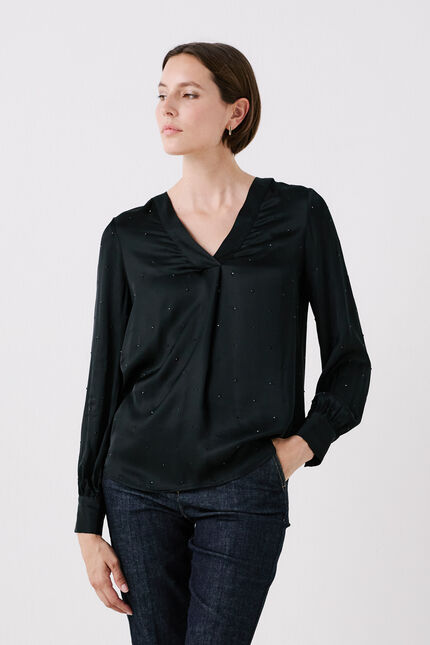 Blouse cmilana noir femme