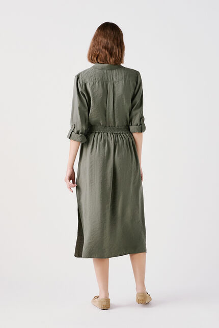 Jupe jim vert kaki femme