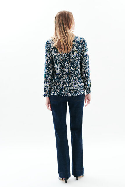 Lovely shirt navy blue woman