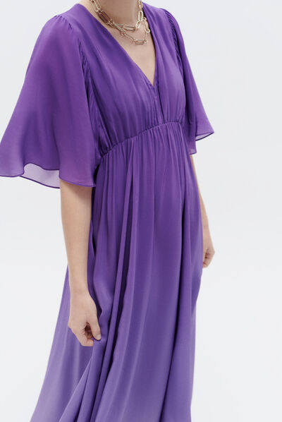 Robe rebeca violet femme