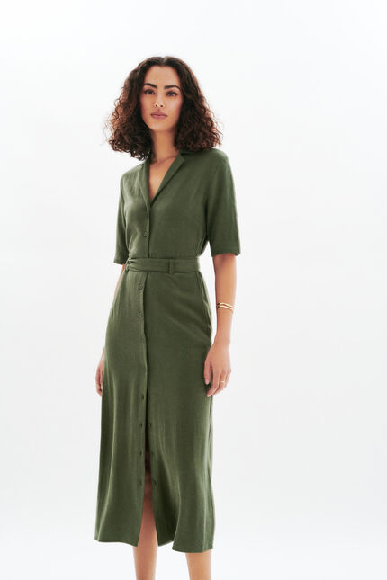 Robe Rtifanny2 vert kaki femme