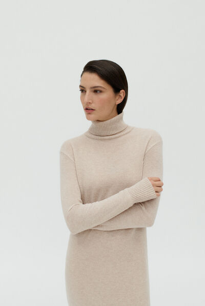 robe gisela beige femme