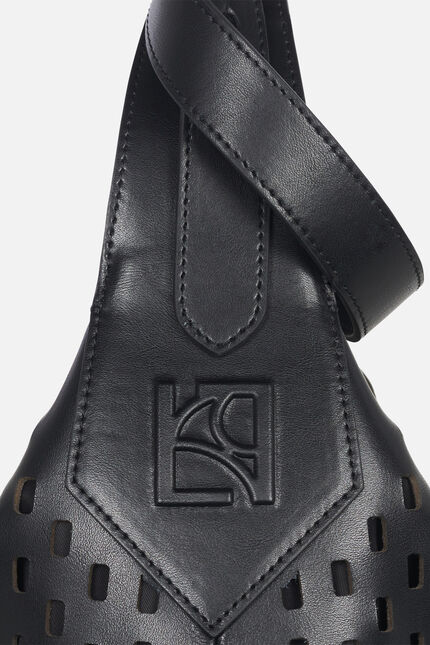 Sac Soalia en cuir noir femme