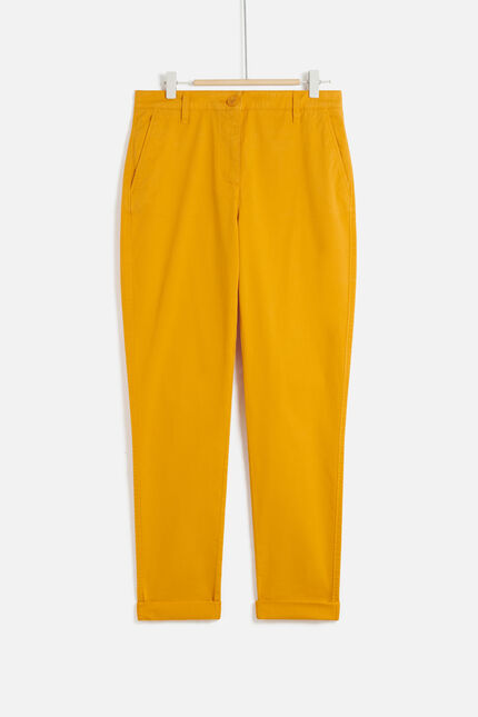 pantalon adelmo jaune moutarde femme