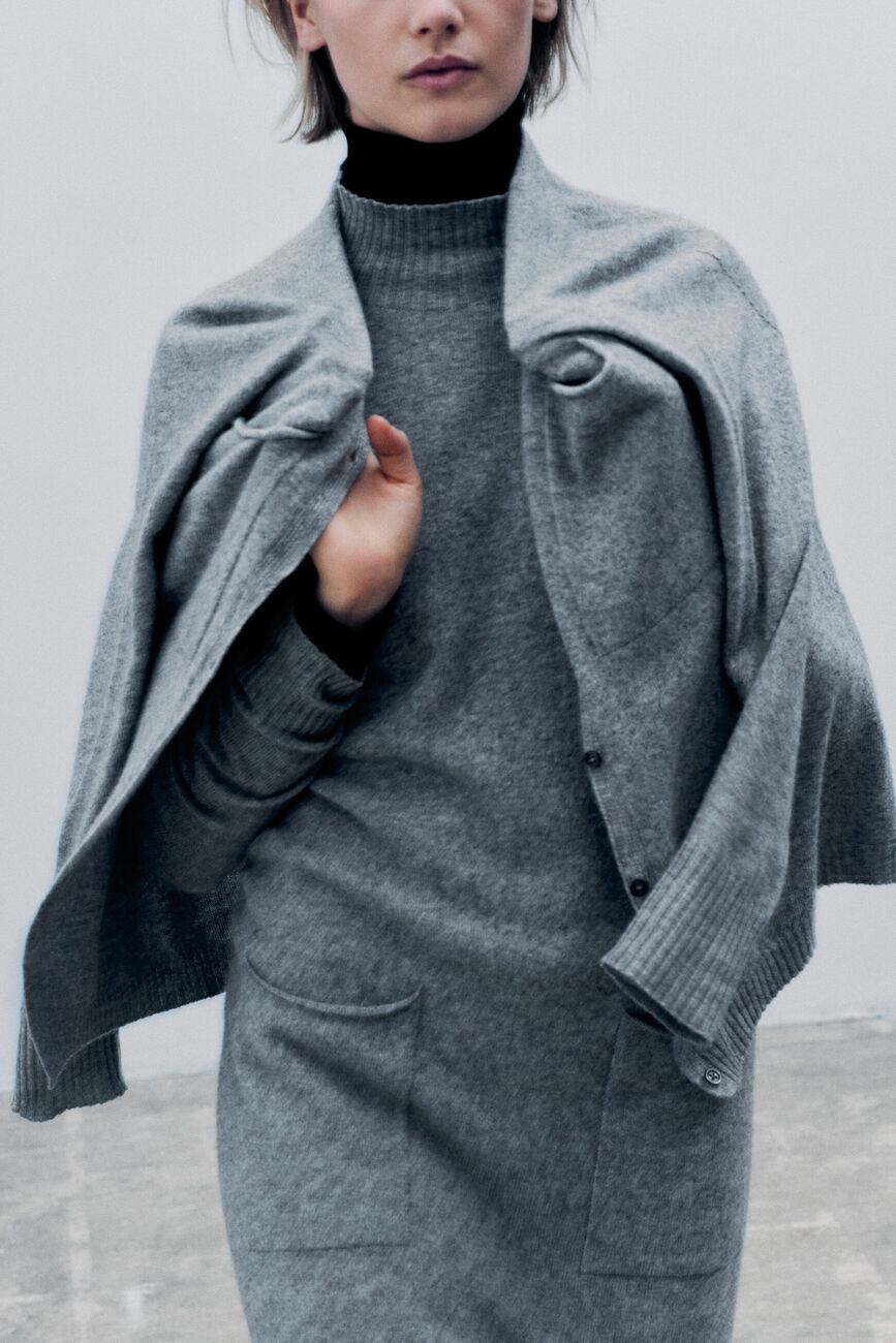 Rnora dress made in Italy grey woman
