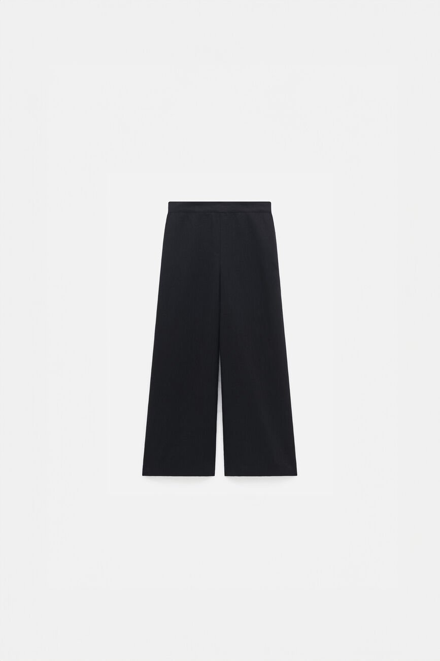 Pantalon pandi 100% lin noir femme