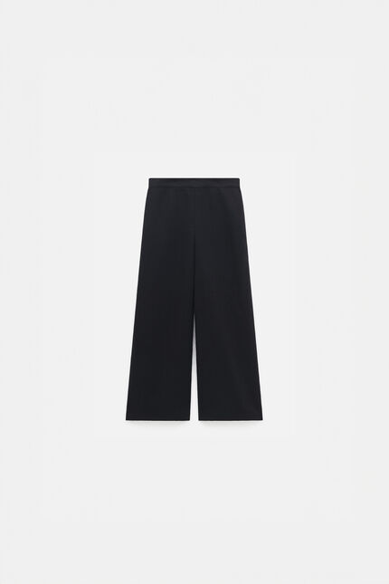 Pantalon pandi 100% lin noir femme