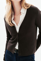 Mvalencia cardigan dark brown woman