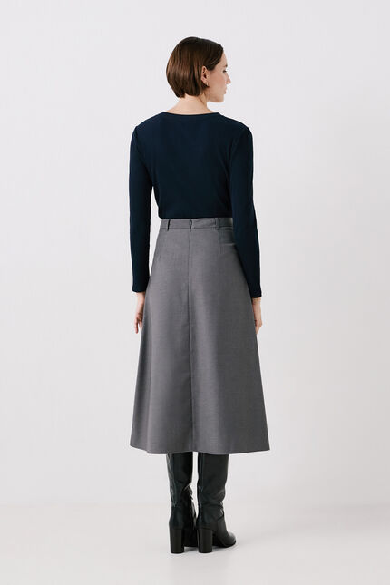 Jupe jasper gris fonce femme