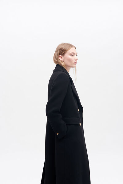 Manteau guimo noir femme