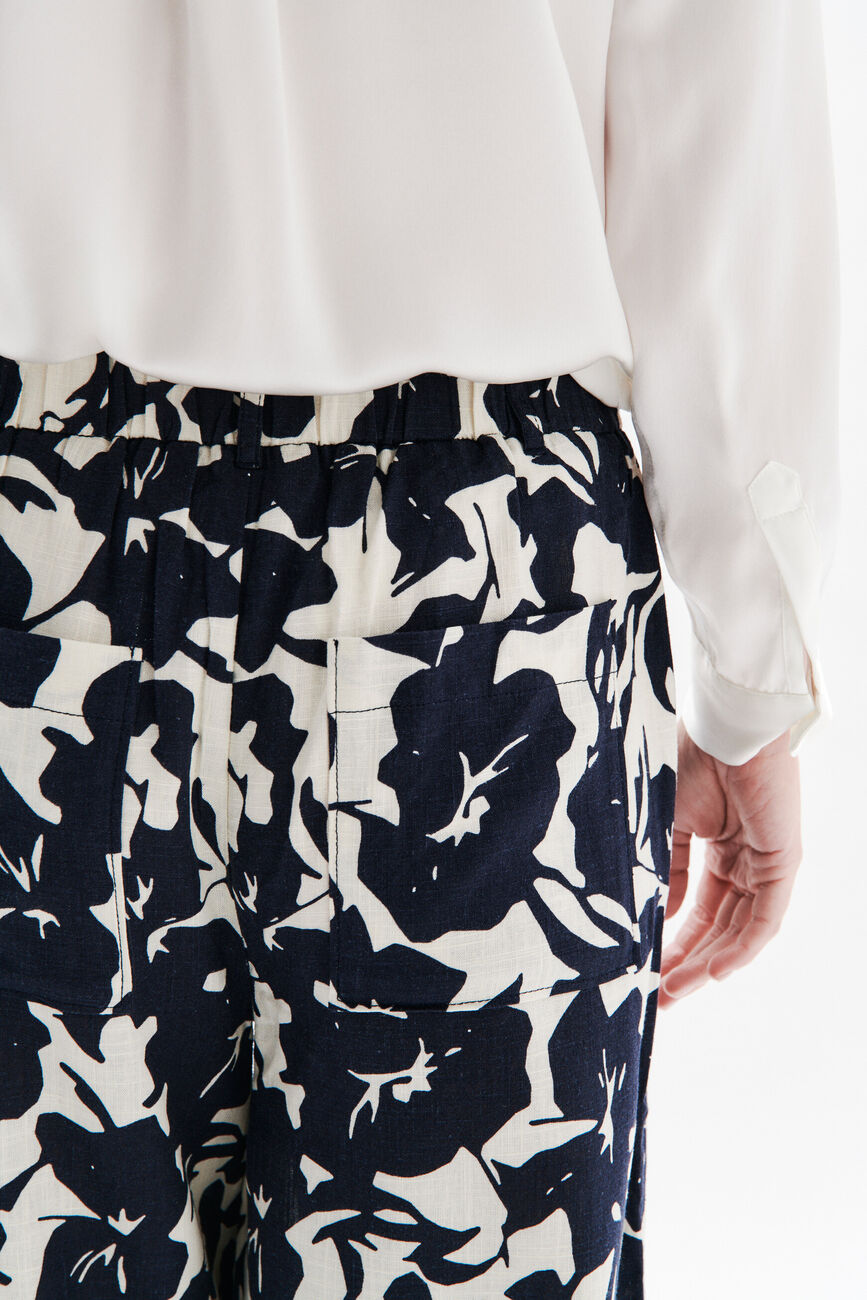 Pantalon Panda blanc femme