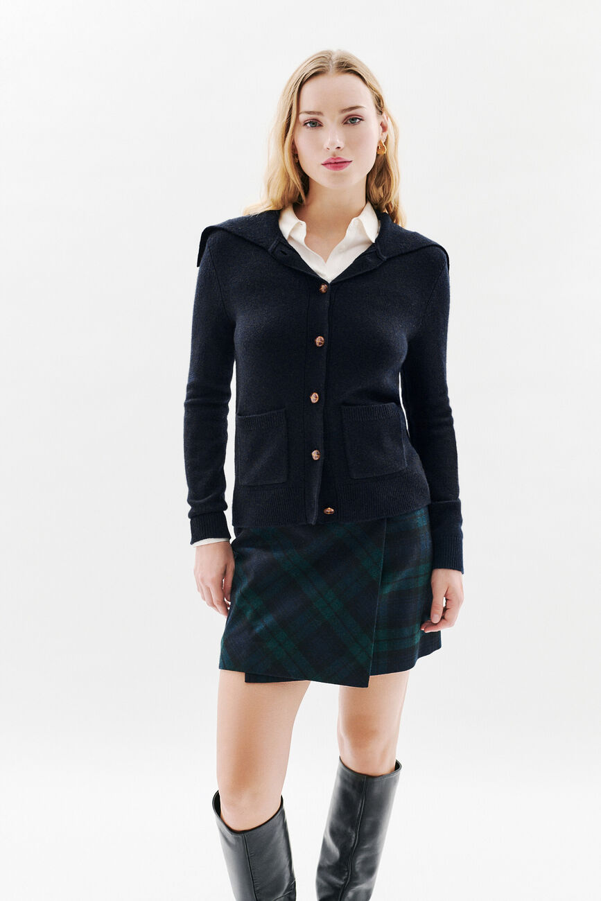 Gilet mlouna bleu marine femme