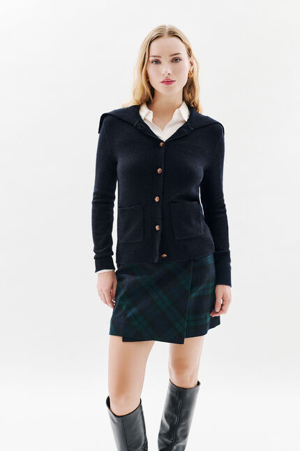 Gilet mlouna bleu marine femme