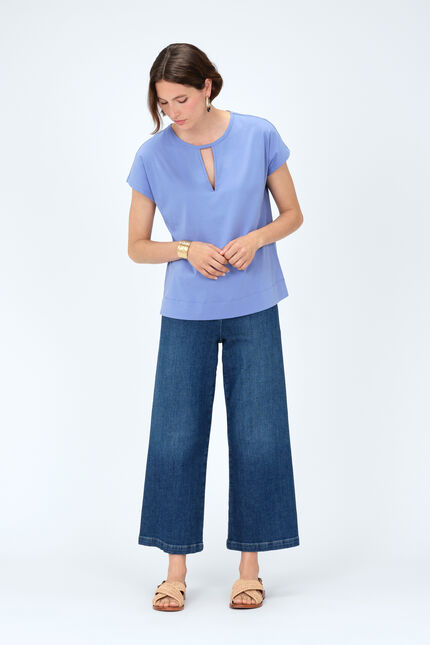 T-shirt tilda bleu violet femme